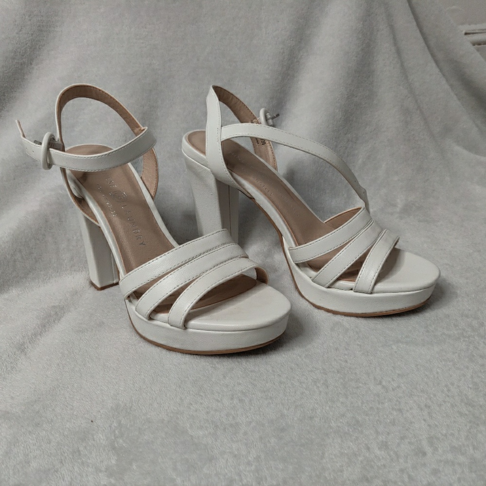 Chinese Laundry White Heels
